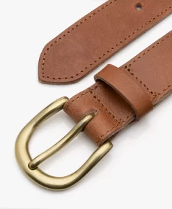 By-Bar Gevlochten Leren Riem - Cognac -Kleding Series Winkel by bar Braided Leather Belt Cognac 260 scaled