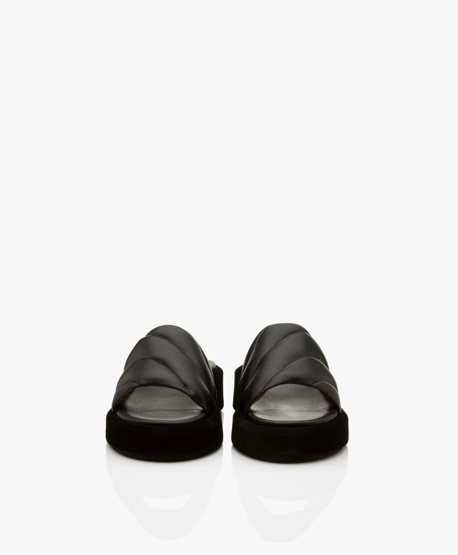 Atp Atelier Bergamo Nappa Leren Sandalen Met Plateauzool - Zwart 7 Atp Atelier Bergamo Nappa Leren Sandalen Met Plateauzool - Zwart - Afbeelding 7