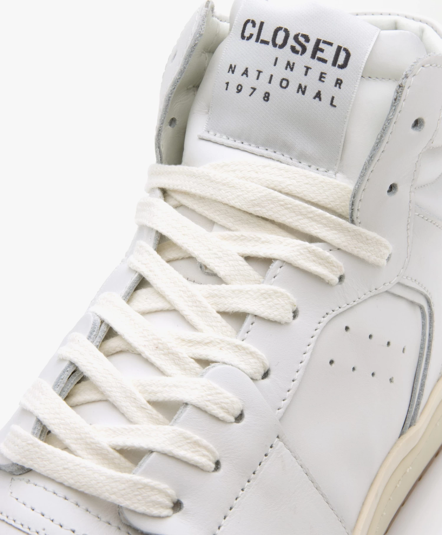 Closed Leren High-Top Sneakers - Wit 7 Closed Leren High-Top Sneakers - Wit - Afbeelding 7