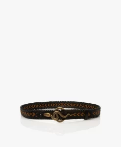 Vanessa Bruno Gevlochten Riem Met Slangengesp - Fauve/Zwart -Kleding Series Winkel c93681ec 802f 4ee8 8850 d94680b0eb11 04 scaled