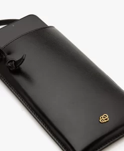 By Malene Birger Aya Leren Telefoontasje - Zwart -Kleding Series Winkel cb3a7f72 c7f5 440c b3c5 1a98210d8991 03 scaled