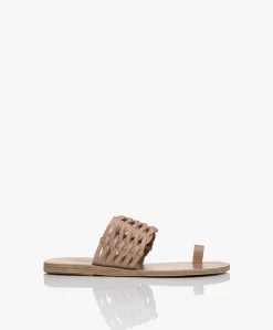 Ancient Greek Sandals Thalia Gevlochten Sandalen - Dusty Pink