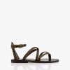 K. Jacques St. Tropez Epicure Leren Sandalen - Horsy Baby Leopard