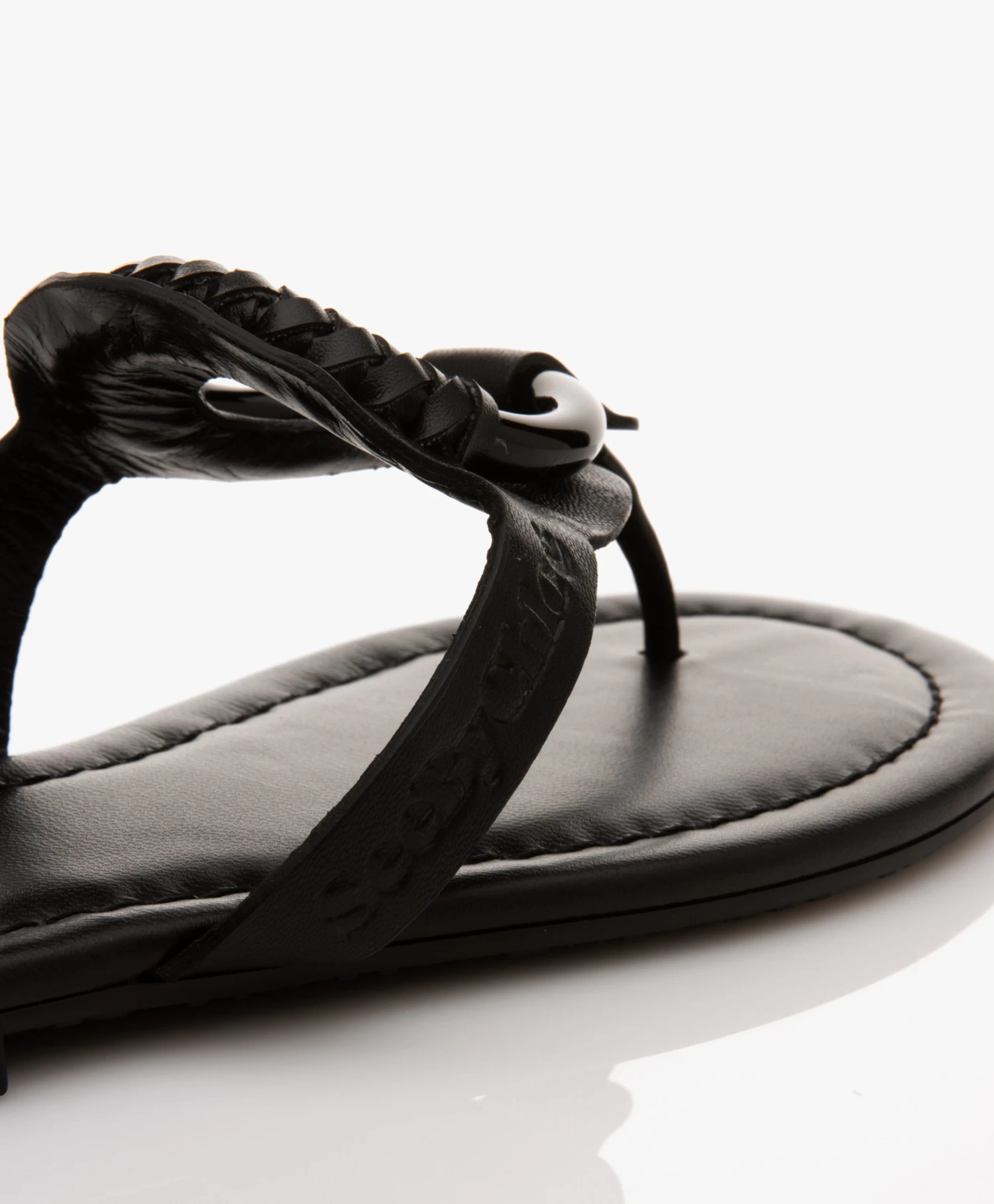 See By Chloé Hana Leren Slippers - Zwart/Zwart 13 See By Chloé Hana Leren Slippers - Zwart/Zwart - Afbeelding 13