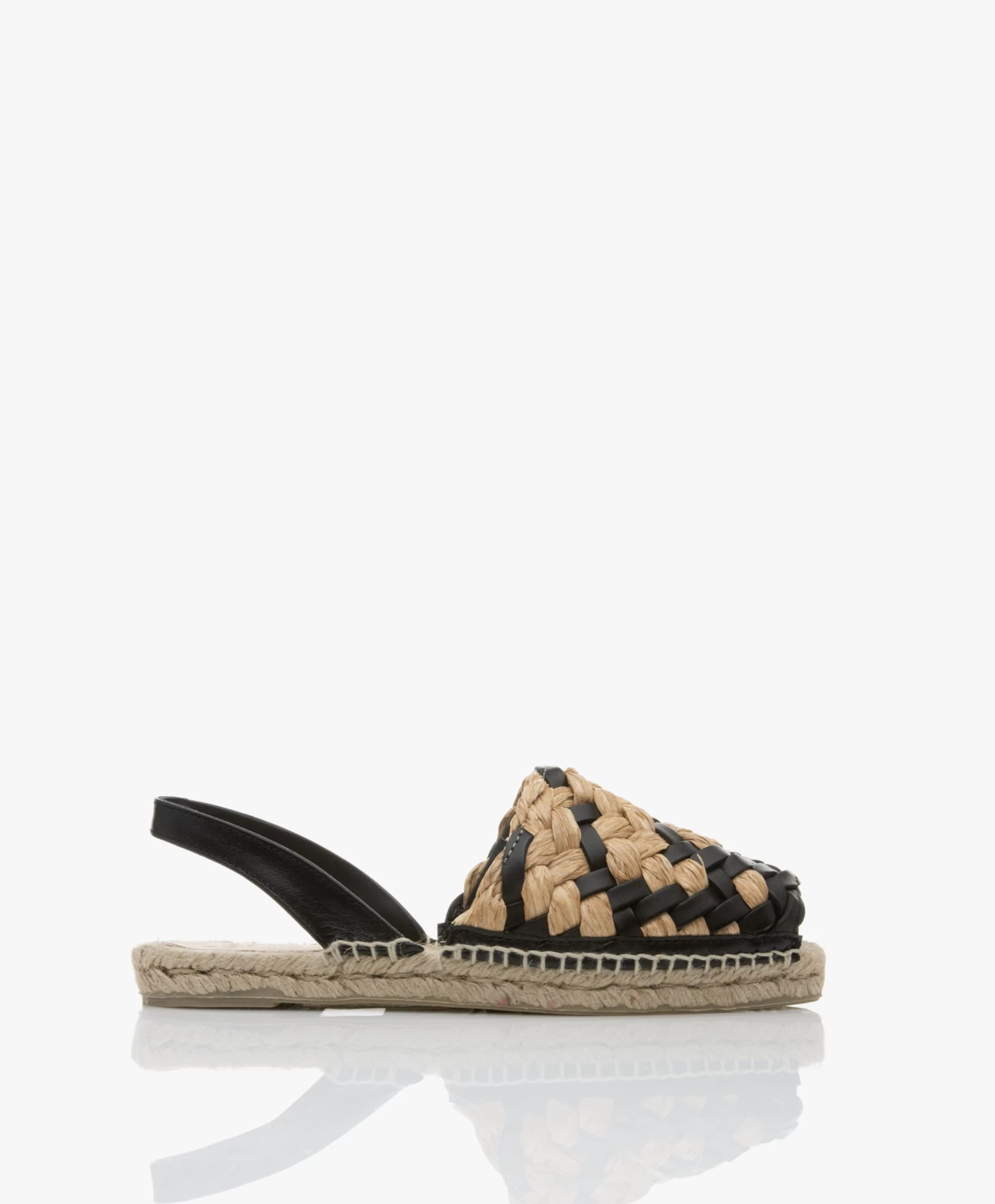 Castañer Pomila Slingback Espadrilles - Naturel/Zwart 1 Castañer Pomila Slingback Espadrilles - Naturel/Zwart
