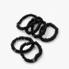 Slip™ 6-Pack Skinnies Zijden Scrunchies - Zwart
