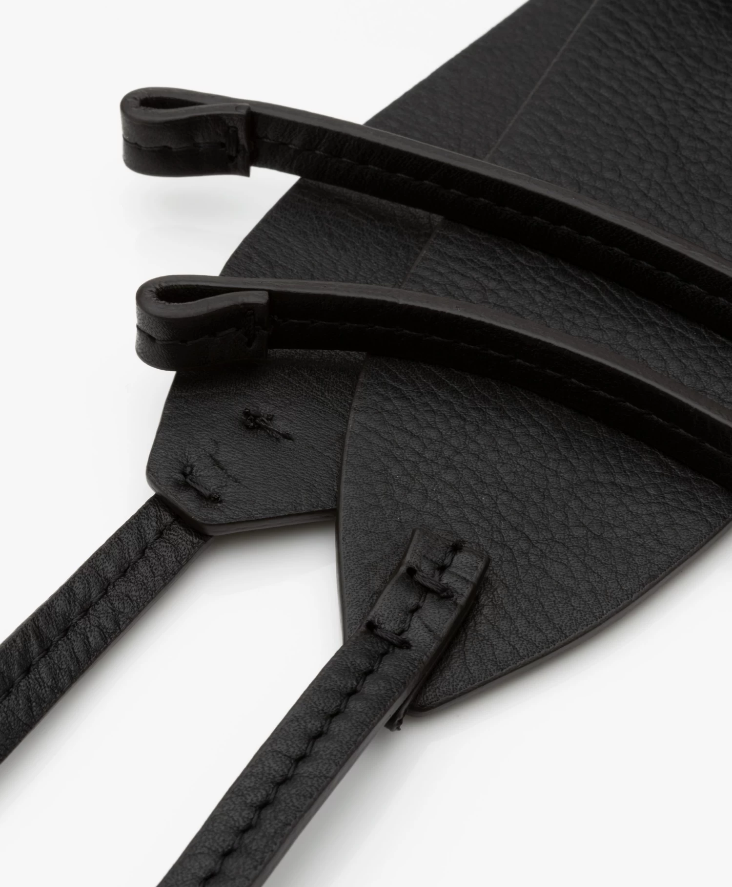 Pomandère Leren Wikkel Tailleriem - Zwart 3 Pomandère Leren Wikkel Tailleriem - Zwart - Afbeelding 3