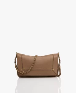 Jérôme Dreyfuss Jerome Dreyfuss Bobi S Schouder/Cross-Body Tas In Buffel/Geitenleer - Nude