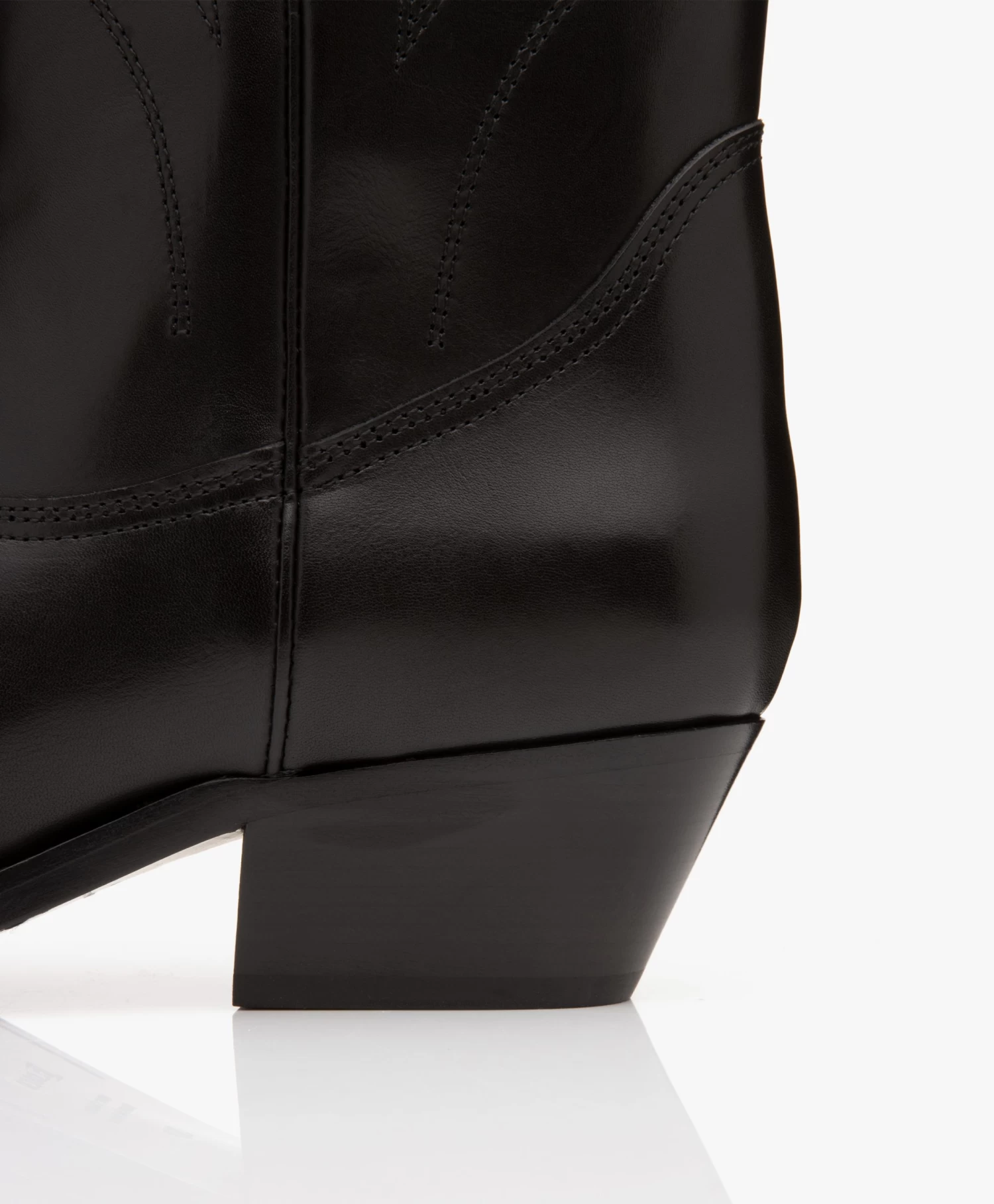 Closed Hoge Leren Cowboy Laarzen - Zwart 12 Closed Hoge Leren Cowboy Laarzen - Zwart - Afbeelding 12