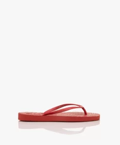 Sleepers Tapered Teenslippers Van Natuurlijk Rubber - Rood