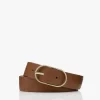 By-Bar Bella Leren Riem Met Ovale Gesp - Cognac
