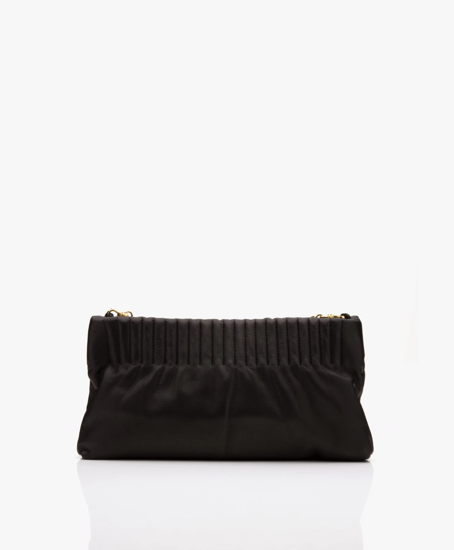 Rhanders Lamsleren Cecilia Pouch - Zwart/Goud 7 Rhanders Lamsleren Cecilia Pouch - Zwart/Goud - Afbeelding 7