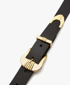 Anine Bing Waylon Leren Western Riem - Zwart/Goud -Kleding Series Winkel efb4e815 7eb2 4185 b66b fb387984a40a 91 scaled