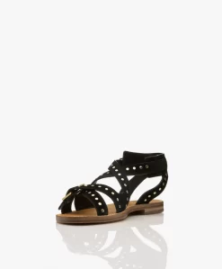 Zadig & Voltaire Cecilia Caprese Suède Leren Stud Sandalen - Zwart -Kleding Series Winkel f279b162 b9c9 4218 b692 91230c3bb0bd 410 scaled