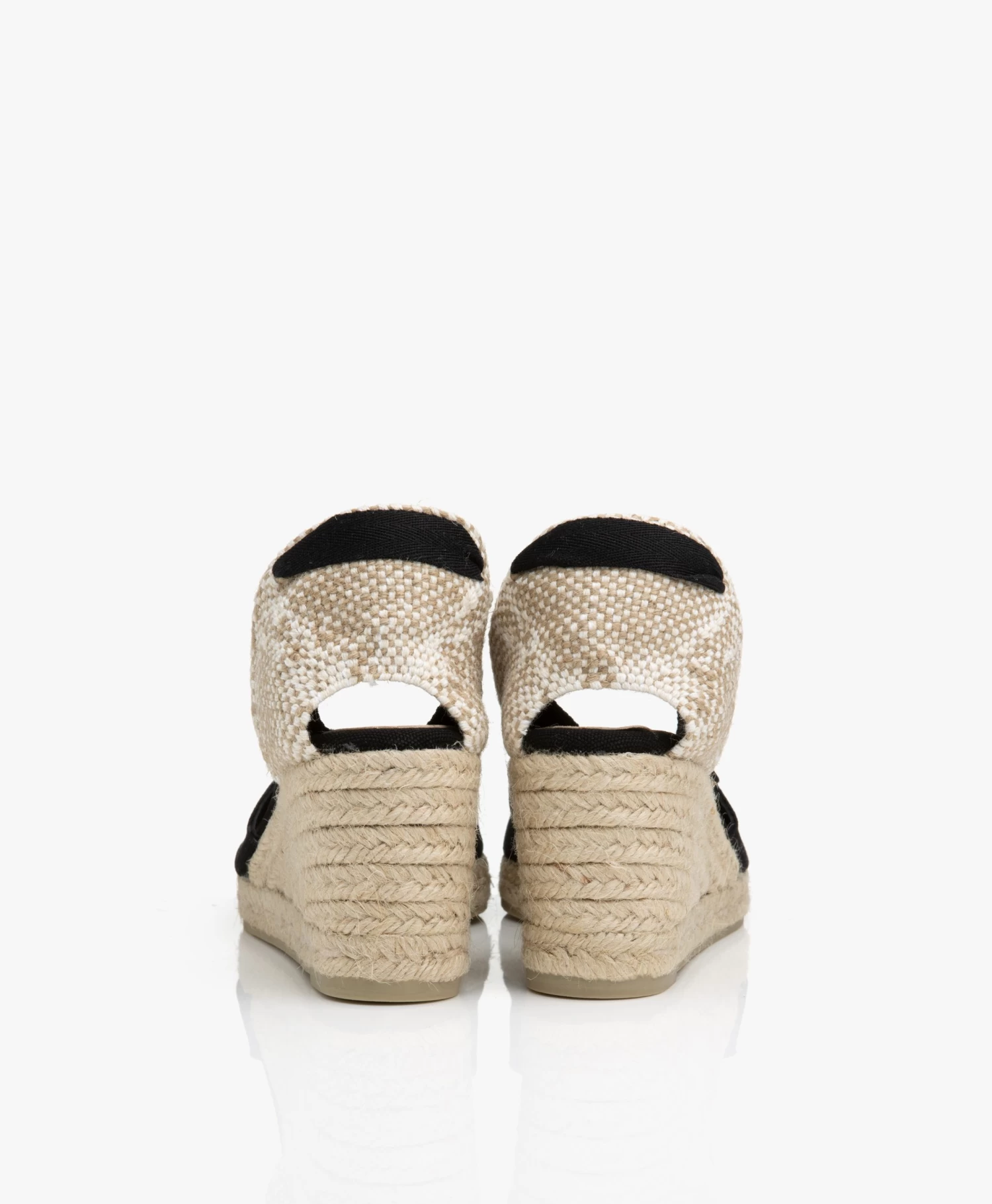 Castañer Carina 7Cm Canvas Sleehak Espadrilles - Zwart 5 Castañer Carina 7Cm Canvas Sleehak Espadrilles - Zwart - Afbeelding 5
