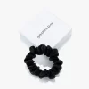By Dariia Day Mulberry Zijden Scrunchie Small - Midnight Black