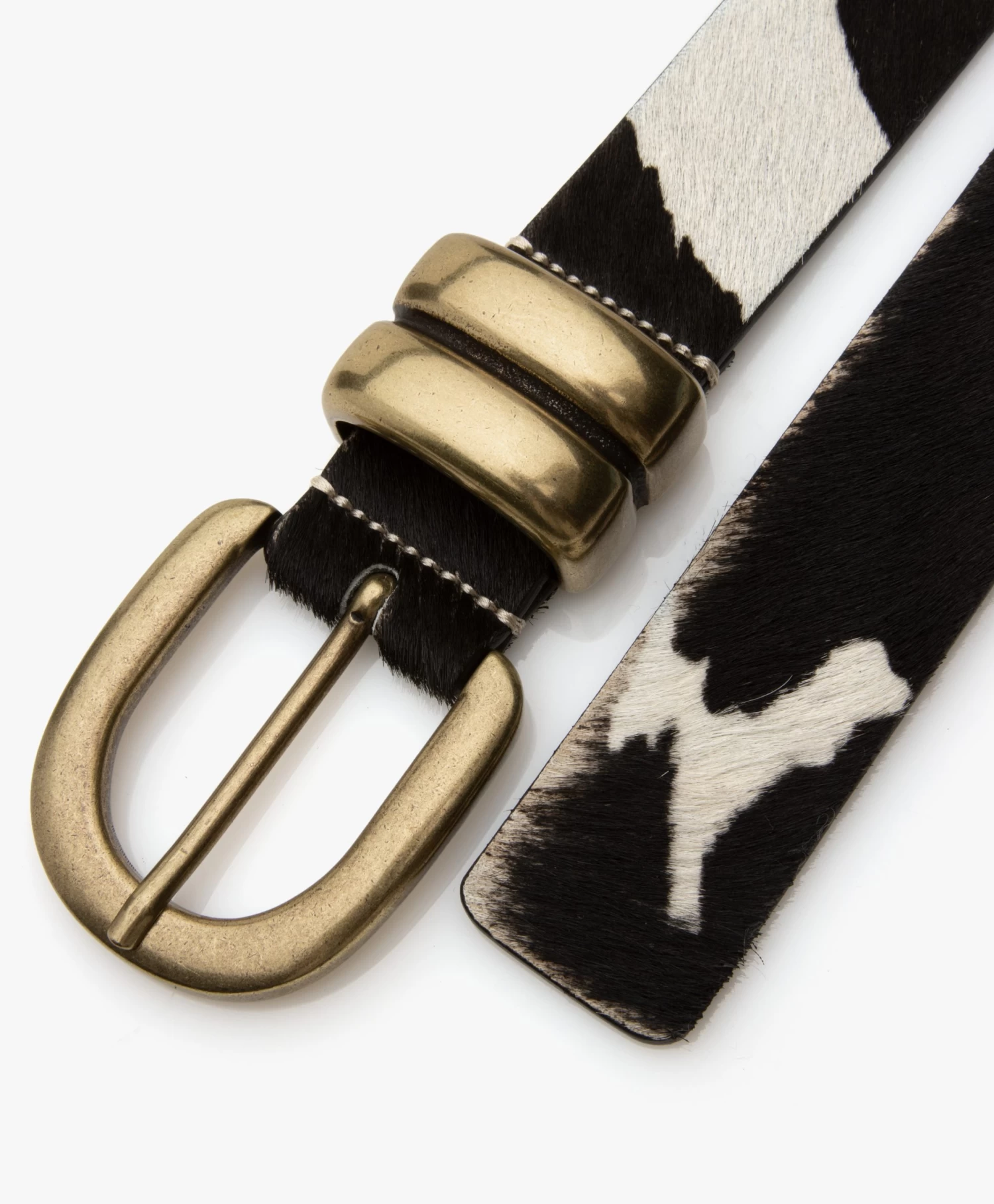 By Malene Birger Zoira Hairy Leren Riem - Cow Print 3 By Malene Birger Zoira Hairy Leren Riem - Cow Print - Afbeelding 3